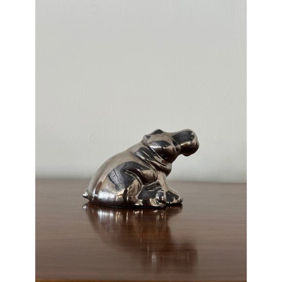 Vintage 1980s Chrome Jaru Hippo - Picture 2 of 3
